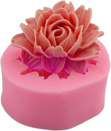 ihreesy Moules en Silicone, Fleurs Moules en Silicone Fleurs 3D Moules en Silicone Moule à Bougie Fleur en Silicone Grande Pivoine Moule en Silicone pour Savon, Bougies, gâteaux, Chocolat,pivoine #1 - Nail Gallerys