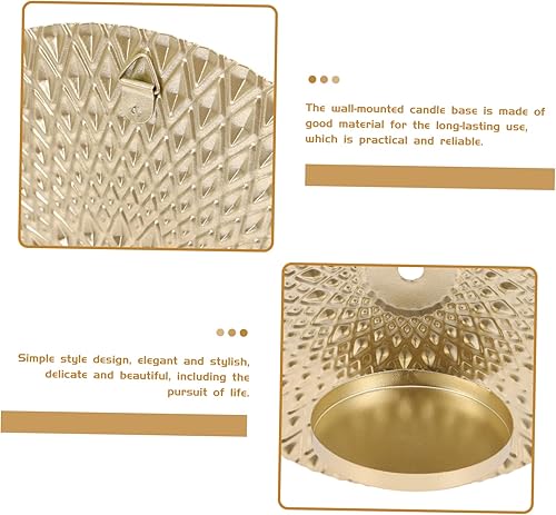 SHOWERORO 2pièces Bougeoir Murale Fer Support Décoratif Élegant pour Bougies Adornment Murale pour Salon Et Salle à Manger - Nail Gallerys