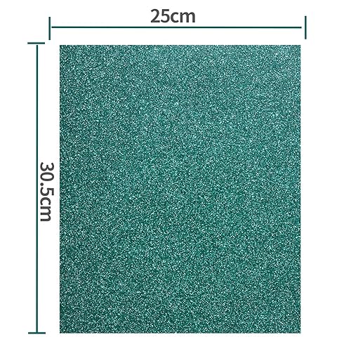 LUCKIGUCK Film de transfert en vinyle à paillettes pour traceur - 12 couleurs - 30,5 x 25 cm - Film de transfert pour traceur - Film de transfert flexible pour textiles - Nail Gallerys