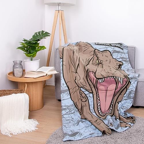 Herding Couverture Polaire Jurassic World, 130 x 170 cm, 100% Polyester, Polaire - Nail Gallerys