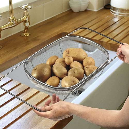 COOK CONCEPT - Ka4150 - Passoire À Poignees Extensibles Cuisine Ustensile de Cuisine Passoire et Chinois Egouttoir Filtration Mecanique - Nail Gallerys