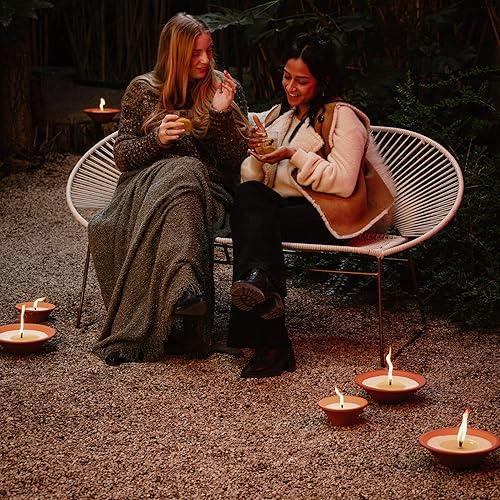 SPAAS Bougie jardin citronnelle Royal flame en pot terre cuite, ± 13 heures - jaune - Nail Gallerys