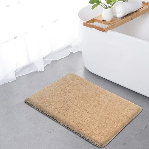SFLXO Tapis de bain - 80 cm x 50 cm - Antidérapant - Lavable en machine - Doux - Absorbant l'eau - En microfibre - Turquoise - Réutilisable - Nail Gallerys