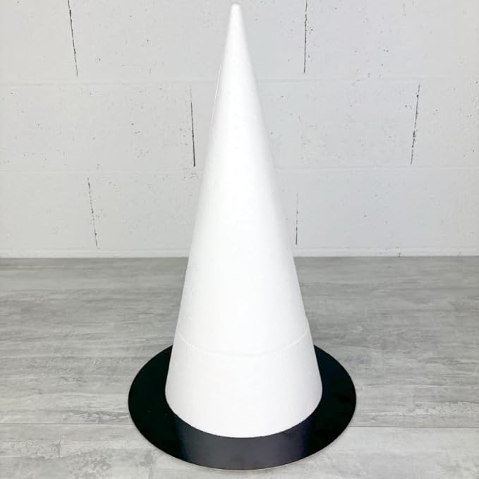 Lealoo Cone en polystyrène Plein, Hauteur 50 cm en 2 Parties, Diamètre de Base 22,50 cm, Présentoir à Macarons, Choux, Plateau doré rév - Nail Gallerys