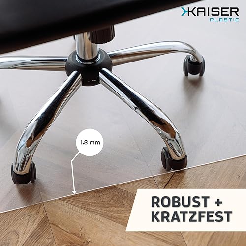 Kaiser Tapis de Protection de Sol | Made-in-Germany | pour sols durs en Pet | Différentes Tailles (Pet pour sols durs, 74 x 120 cm) - Nail Gallerys