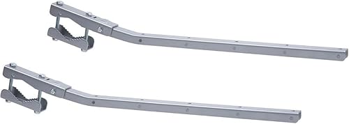 Étendoir à linge de balcon avec barres fixes pour garde-corps | Étendoir extérieur pour petits espaces | Bras résistants anti-pliage | Fixation universelle pour garde-corps rectangulaires | 55 cm - Nail Gallerys