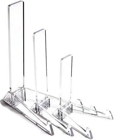 Leeds Display – Support d’assiette vertical en plastique, transparent, grande taille, 21,5 cm - VS20CP - Nail Gallerys