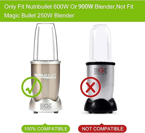 Replacement Parts 32oz Blender Cups (2 Packs) Replacement Blender Cups Compatible with NutriBullet 600w and 900w Blender - Nail Gallerys