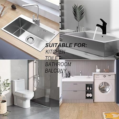 Filtre Evier, 4Pcs Tamis en Acier Inoxydable, Filtre Evier Cuisine, Evier Filtre en Acier Inoxydable, Filtre de Vidange pour Evier, Filtre Anti-Obstruction - Nail Gallerys