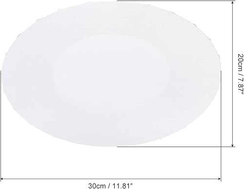 PATIKIL Peinture Toiles Panneaux, 2 Paquet 8x12 Pouce Ovale Bois Cadre vierges Art Tableau Panneaux pour Acrylique, Huile, Tempéra Peinture, Blanc - Nail Gallerys