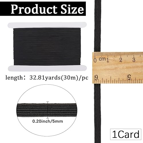 GORGECRAFT Bande Élastique Plate Blanche de 30 m Cordon Élastique Fin de 5mm pour Couture Artisanat Jupe Ceinture Confection de Vêtements Mercerie Accessoires Fournitures - Nail Gallerys