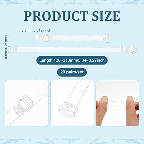 PH PandaHall 20 paire Sangles Transparentes pour Chaussures à Talons Hauts Sangles Invisibles pour Chaussures Lacets Transparents avec Boucle pour Maintenir les Talons Hauts Lâches Femmes - Nail Gallerys