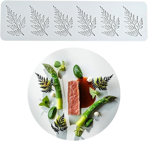 TUKE Moule en silicone en dentelle motif fougère pour chocolat, argile, savon, résine, plâtre, décoration de gâteaux de mariage, cupcakes (D_ fougère tête de violon) - Nail Gallerys