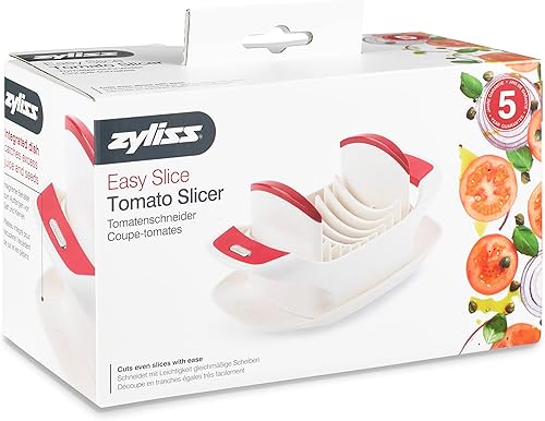 Tranche-Tomates, Lames Acier Inoxydable, Blanc/Rouge - Nail Gallerys