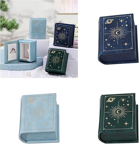 Thewasc Boîte à bijoux portable en forme de livre - Polyvalente - Style vintage - Pour une utilisation individuelle ou professionnelle - Nail Gallerys