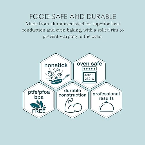 Chicago Metallic 16833 Set de 2 Jelly Roll Pans avec rack de refroidissement - Nail Gallerys