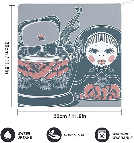 FZRTGOP Club De Motards Essuie-Mains Doux Absorbant Lot De 2 Serviette De Toilette pour Cuisine Salle De Bain 30cm - Nail Gallerys