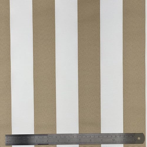 Tissu imperméable à rayures en toile 226,8 g pour chaise d'extérieur 150 cm de large (par demi-mètre, vert bouteille) - Nail Gallerys