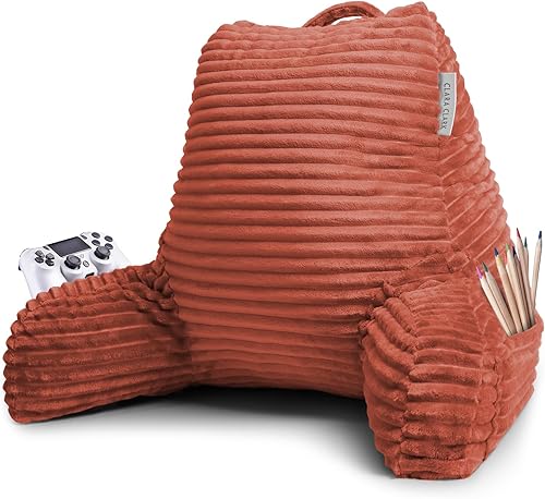 Clara Clark Oreiller de Lecture pour Enfants – Oreiller de Dossier pour s'asseoir dans Le lit, Oreiller de lit en Peluche pour s'asseoir dans Le lit, Coussin de Lecture pour Enfants, Oreiller de - Nail Gallerys