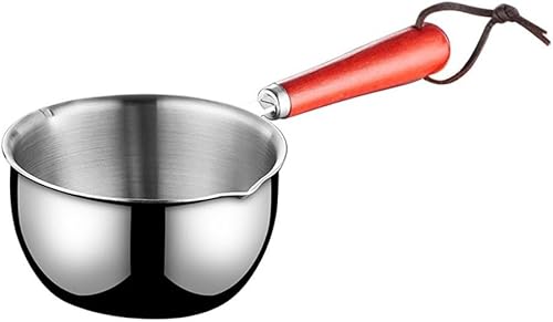 Chauffe-beurre en acier inoxydable pour sauces chaudes - Petite casserole de cuisson avec poignée - 500 ml - Nail Gallerys