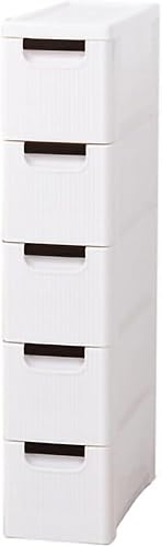 Meuble de salle de bain mince avec tiroir coulissant, tour de rangement sur roulettes, organisateur de tour de rangement (6 tiroirs) - Nail Gallerys