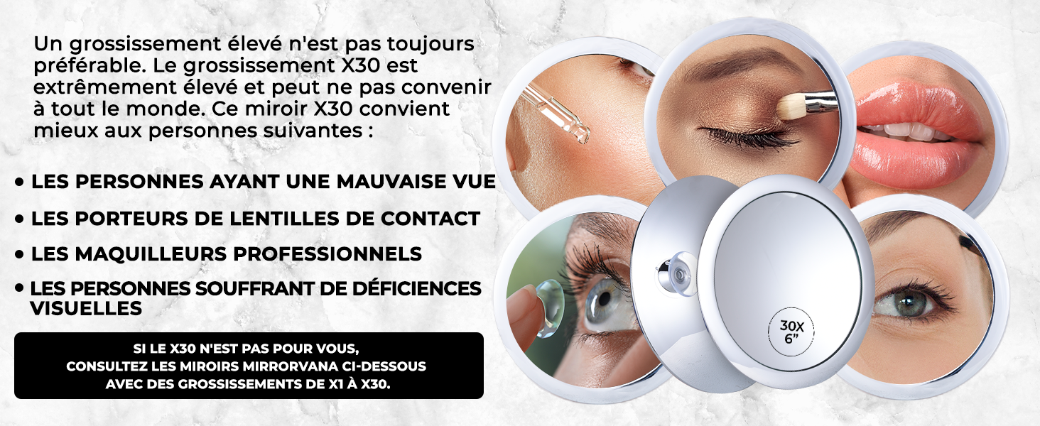 miroir grossissants voyage maquillage