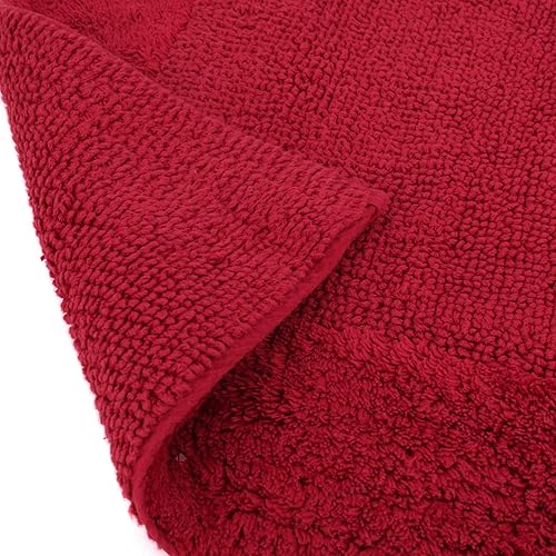Linnea Tapis de Bain 60x90 cm Dream Rouge Bordeaux 2100 g/m2 - Nail Gallerys
