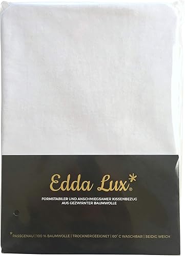 Edda Lux Housse destiné à Tempur Sonata Oreiller 61 x 40 cm, Taie d'oreiller en Jersey Doux avec Fermeture éclair, 100% Coton, Platine - Nail Gallerys