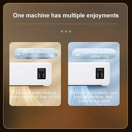 Split Max Aire Acondicionado Portatil, Climatiseur mural de refroidissement et de chauffage, Climatiseur portable sans conduit -ni Split Max avec minuterie pour la maison, le salon, le dortoir - Nail Gallerys