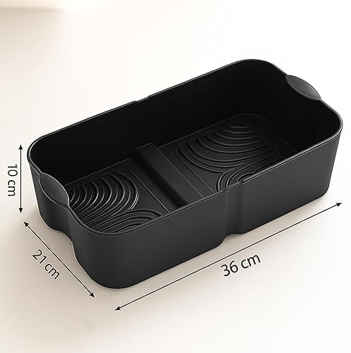 Moule en Silicone pour friteuse à air Compatible avec Ninja AF500EU 10,4L/COSORI Dual Blaze TwinFry 10L Plateau Silicone réutilisable pour friteuse à air antiadhésif sans BPA résistant jusqu'à 240 °C - Nail Gallerys