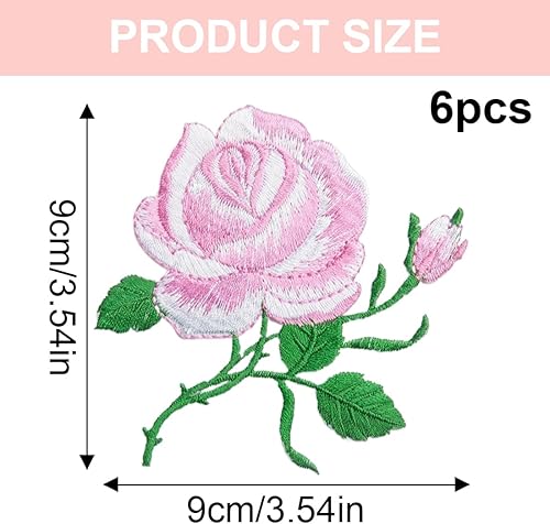 5 Pièces Patchs Brodés Fleur Broderie Patch Thermocollant Patch Thermocollants écussons Thermocollants Tissu Thermocollant Réparation Patches à Repasser Patchs de Vetement - Nail Gallerys