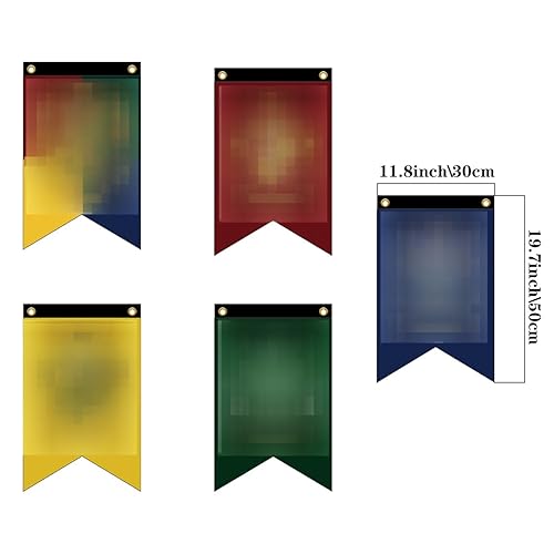 EleBikk 5 Pièces Harry Anniversaire Cadeaux Décoration Drapeau 50 * 30 cm, Set de Drape-aux de Décoration de Vacances de Fête, Drapeaux de Décoration de Chambre, Drapeaux Muraux de Maison - Nail Gallerys