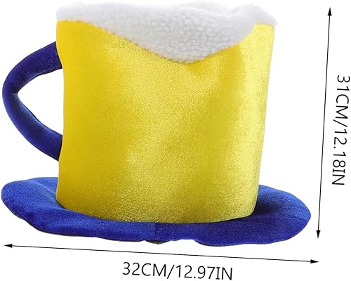 FOMIYES Chapeau Peluche Forme De Mug à Bière Pour Anniversaire Halloween Et Oktoberfest Accessoires De Photo Amusants Pour Costumées - Nail Gallerys