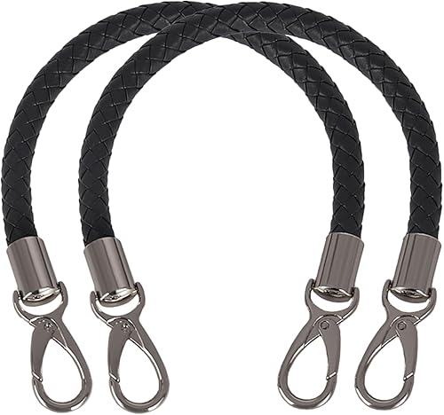 Mture Lot de 2 poignées de sac en cuir de 40 cm avec mousqueton, poignée de rechange pour sacs à main, bandoulière pour sacs, poignée en cuir pour fabrication de sacs, bleu - Nail Gallerys