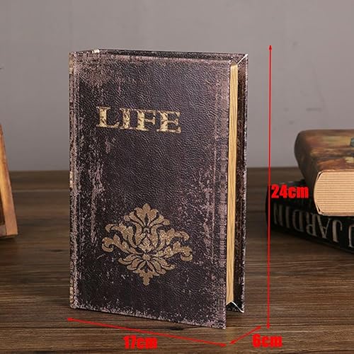 Emiif Boîte de rangement pour livres anciens - Décoration vintage - Boîte de rangement pour bijoux (grande) - Nail Gallerys