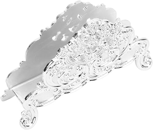 Porte-serviettes en métal, distributeur de serviettes sur pied, porte-serviettes, distributeur de tissus, porte-serviettes pour Tables, Restaurant de fête(argent) - Nail Gallerys