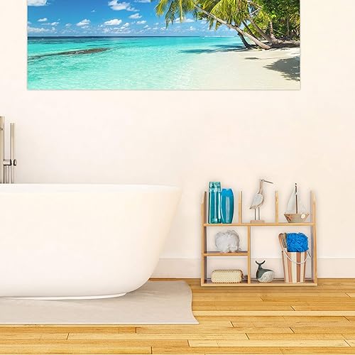 relaxdays Etagère en bambou, 6 compartiments, 45,5 x 55 x 16 cm, pieds, cuisine, salle de bain & salon, déco, nature - Nail Gallerys