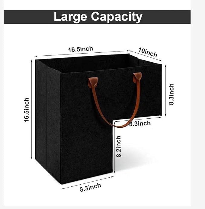 TYTOGE Panier d'escalier avec poignées en cuir, tapis en feutre pour escaliers - Nail Gallerys