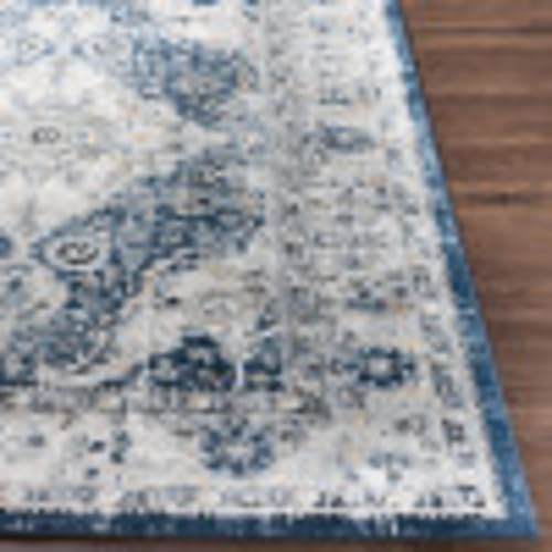 Livabliss Vienna Tapis Vintage - Tapis de Salon, Salle à Manger, Chambre, Cuisine - Boheme Chic, Design Traditionnel Oriental Multicolore, Coloré Poil Court 200x274 cm - Bleu, Gris - Nail Gallerys