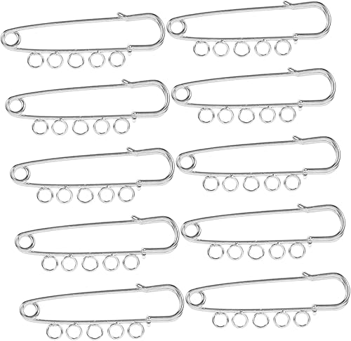 CORHAD 10pièces Épingles À Broche Métalliques pour DIY Épingles De Sécurité pour Accessoires De Couture Et Bijoux - Nail Gallerys