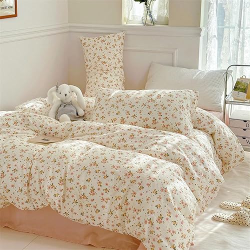 Nyescasa Housse de Couette 220x240 Blanc Vert Feuille Fleurie Floral Réversible Parure de lit Adulte 2 Personnes en Microfibre Housse Couette avec Fermeture Éclair et 2 Taies d'oreiller 65x65 cm - Nail Gallerys