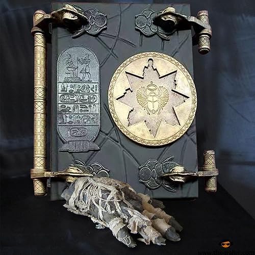 Mummy Book of the Dead Prop - Ancient Egypt Book, Decorative Collectable | Réplique de l'hélice égyptienne pour l'affichage de cosplay de film, of the Dead Ornement for Home - Nail Gallerys