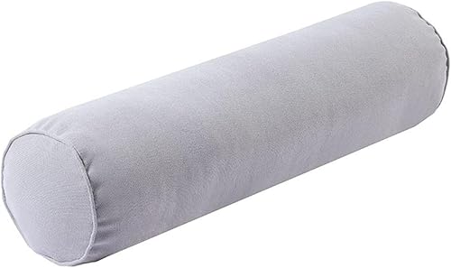 Colcolo Oreiller de traversin de cou rouleau doux creux coton confortable oreillers cylindriques confort oreiller de cou rond pour chaise lit colonne, Bleu - Nail Gallerys