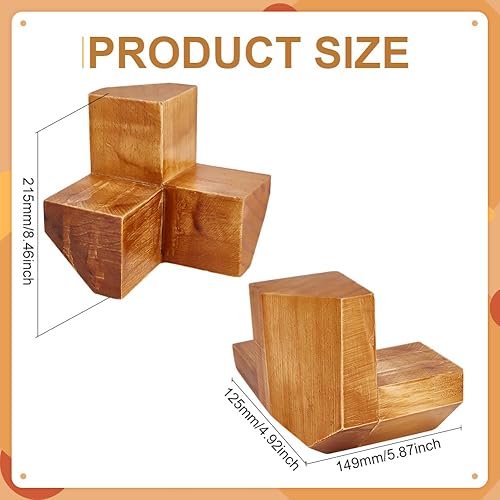 BENECREAT Outil de Coin D'Angle pour Vitrail en Bois Gabarit de Soudure pour Vitraux Outil de Cale D'Angle 3D pour Projets de Vitrail Artisanat et Bricolage - Nail Gallerys