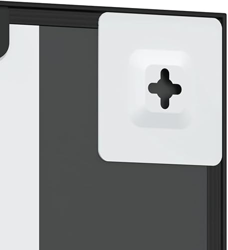 ZEYUAN Miroir Mural Noir 60x100 cm rectangulaire Fer,Mirroir Murales Chambre,Miroir Entree,Mirroir Murales Salon - Nail Gallerys