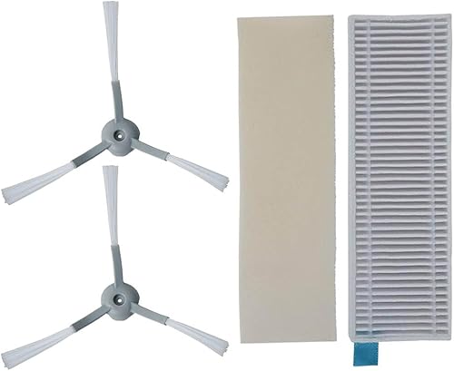 Kit de 4 filtres à brosse latérale compatibles avec les aspirateurs robots pour X-Plorer Series 95 RR7987 RR7975 1 filtre, 1 filtre en mousse, 2 brosses latérales - Nail Gallerys
