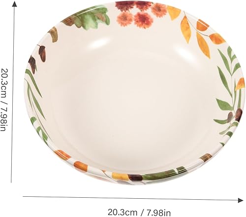 Hoement Assiettes À Citrouille Pour Salade De Thanksgiving Bol De Service Décoration Dautomne Vaisselle En Céramique Assiette De 8 Pouces - Nail Gallerys