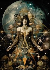 Papier de riz Blanc Surréaliste, 29 x 40cm (1pc) - pour meubles Poster Craft Decoupage by CRAFT KREATIVELY - Nail Gallerys