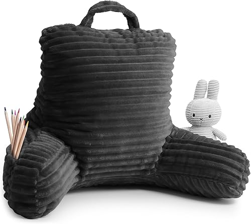 Clara Clark Oreiller de Lecture pour Enfants – Oreiller de Dossier pour s'asseoir dans Le lit, Oreiller de lit en Peluche pour s'asseoir dans Le lit, Coussin de Lecture pour Enfants, Oreiller de - Nail Gallerys