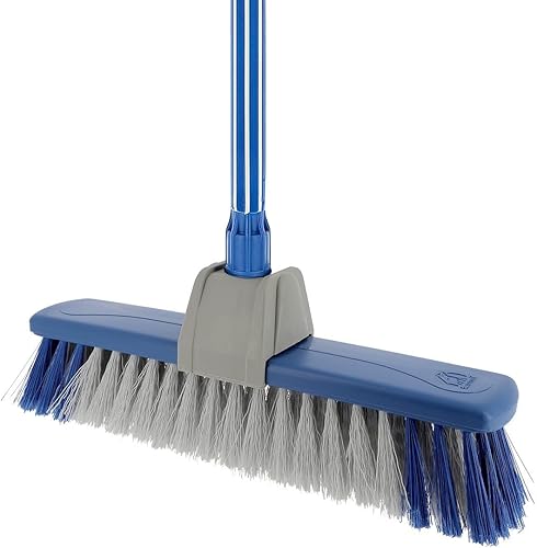 ÉLÉPHANT Maison - Balai Confort - Douille Articulée pour Atteindre Sous les Meubles - Fibres Souples et Nerveuses - Manche Anti-Glisse - Plastique Recyclé - Balayage Facile - Fabriqué en France - Nail Gallerys